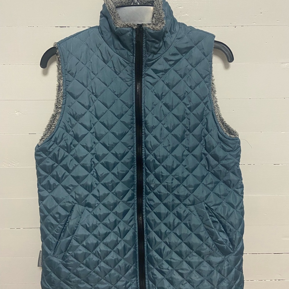 Simply Southern Quilted Vest in Blue